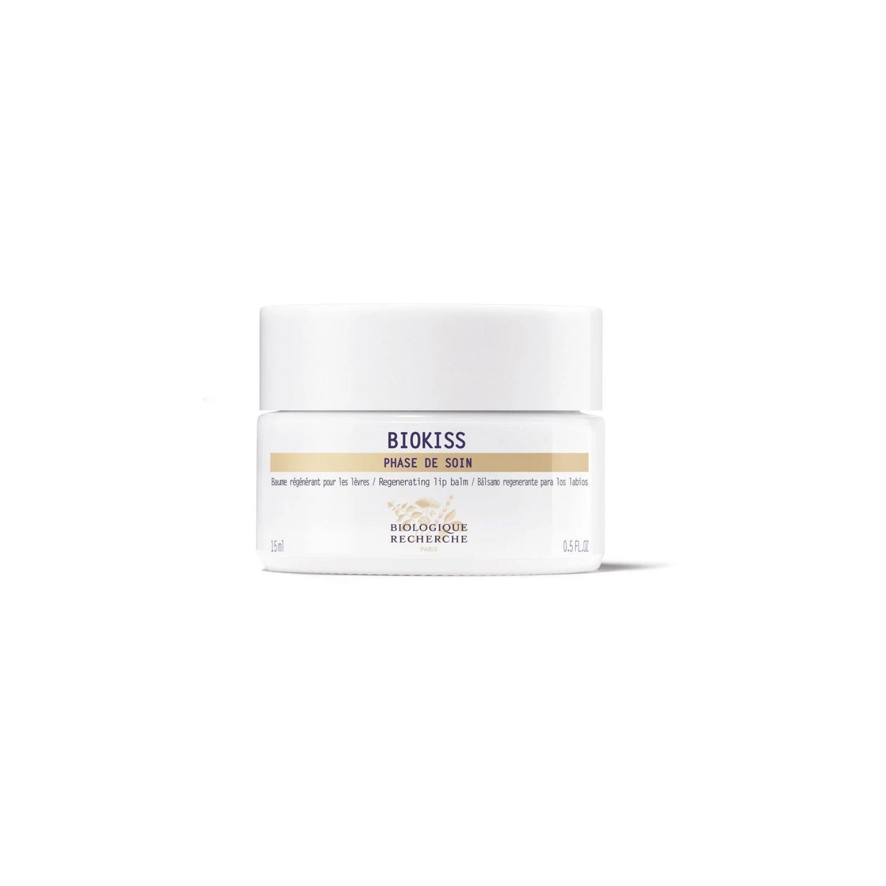 Biologique Recherche Biokiss Regenerating Lip Balm in 15 ml  white jar with twist of cap